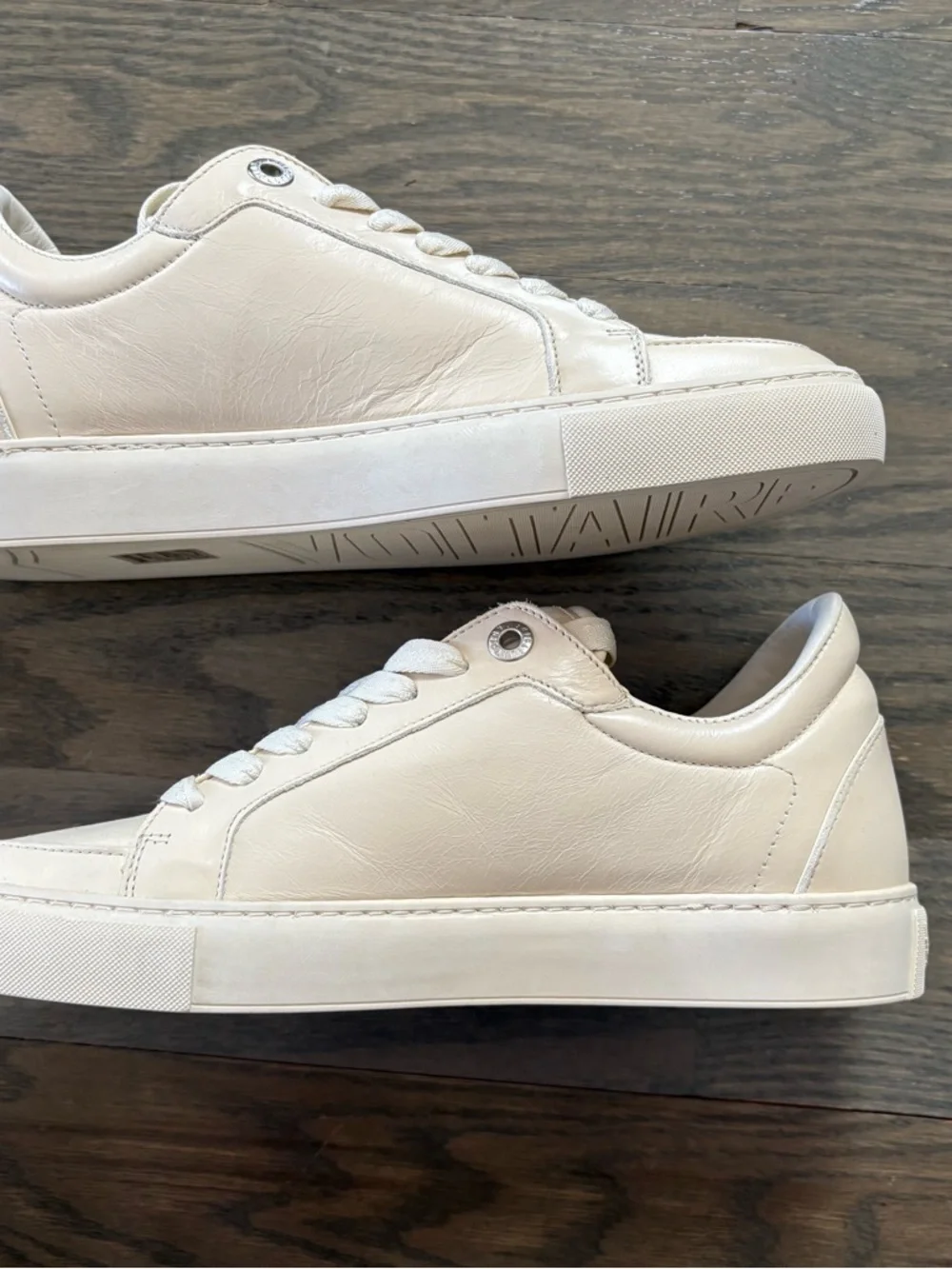 NWT ZADIG & VOLTAIRE 100% cow leather low-top fly on sneakers - Picture 9 of 14